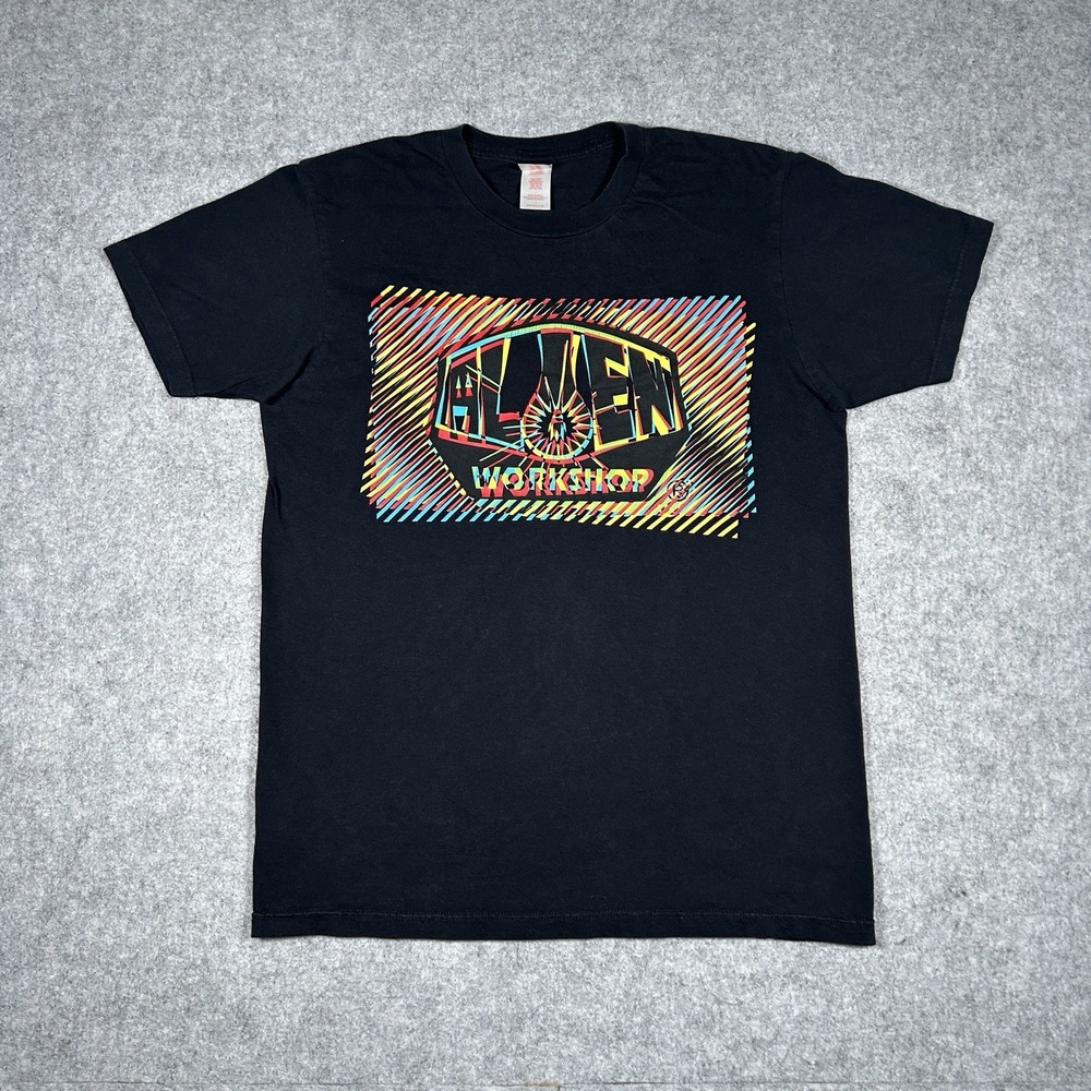 vintage y2k Alien Workshop T Shirt Men's size Medium Black Graphic Skater